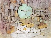 Piet Mondrian Still Life with Gingerpot II oil painting reproduction